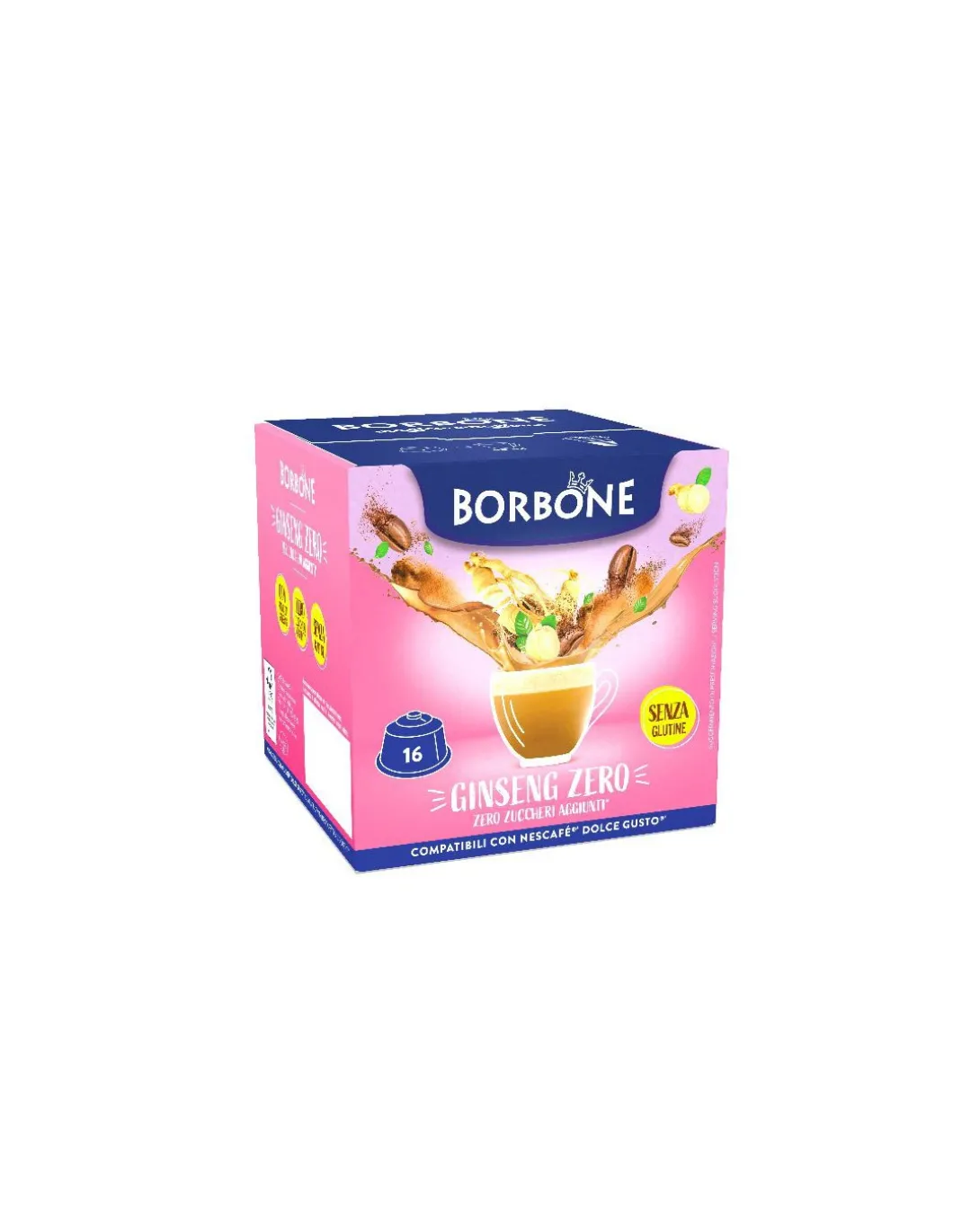 Borbone Ginseng Zero 16 Capsule Compatibili Dolce Gusto