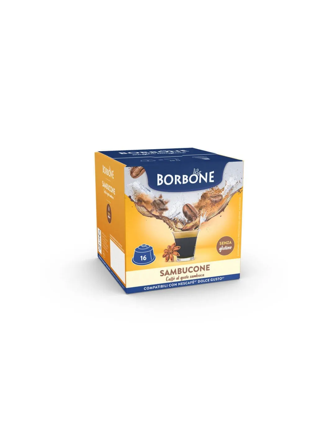 Borbone Sambucone 16 Capsule Compatibili Dolce Gusto