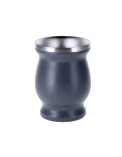 Calebassa Per Mate In Acciaio Grigia