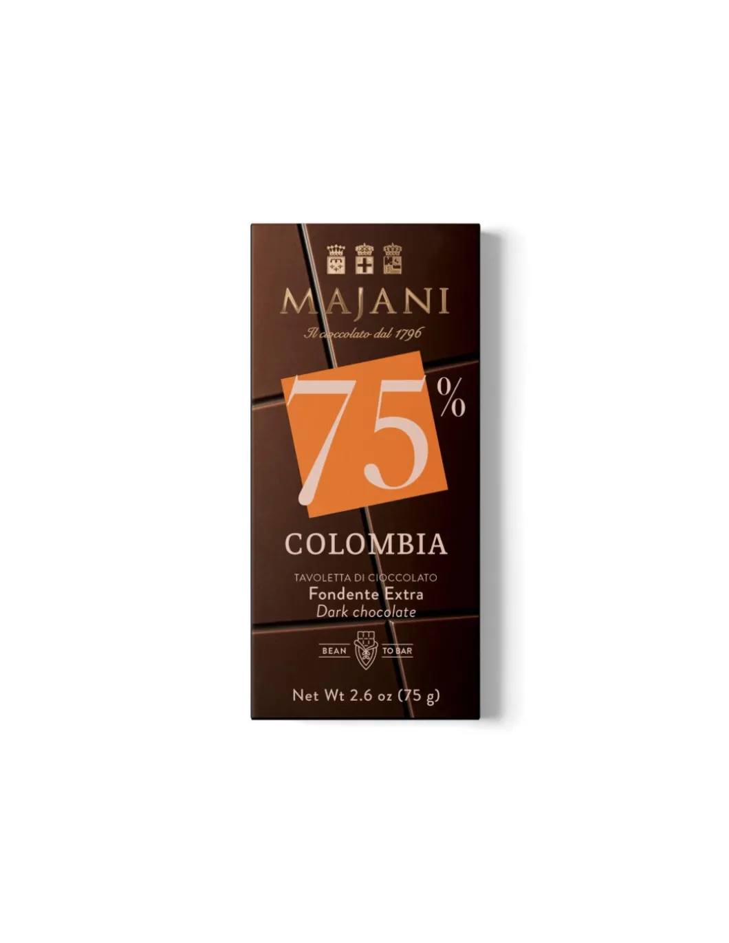 Colombia Finissimo Cioccolato Fondente Extra 75%