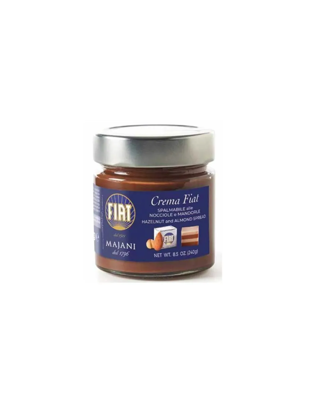 Crema FIAT Spalmabile alle Nocciole e Mandorle - Majani 240g