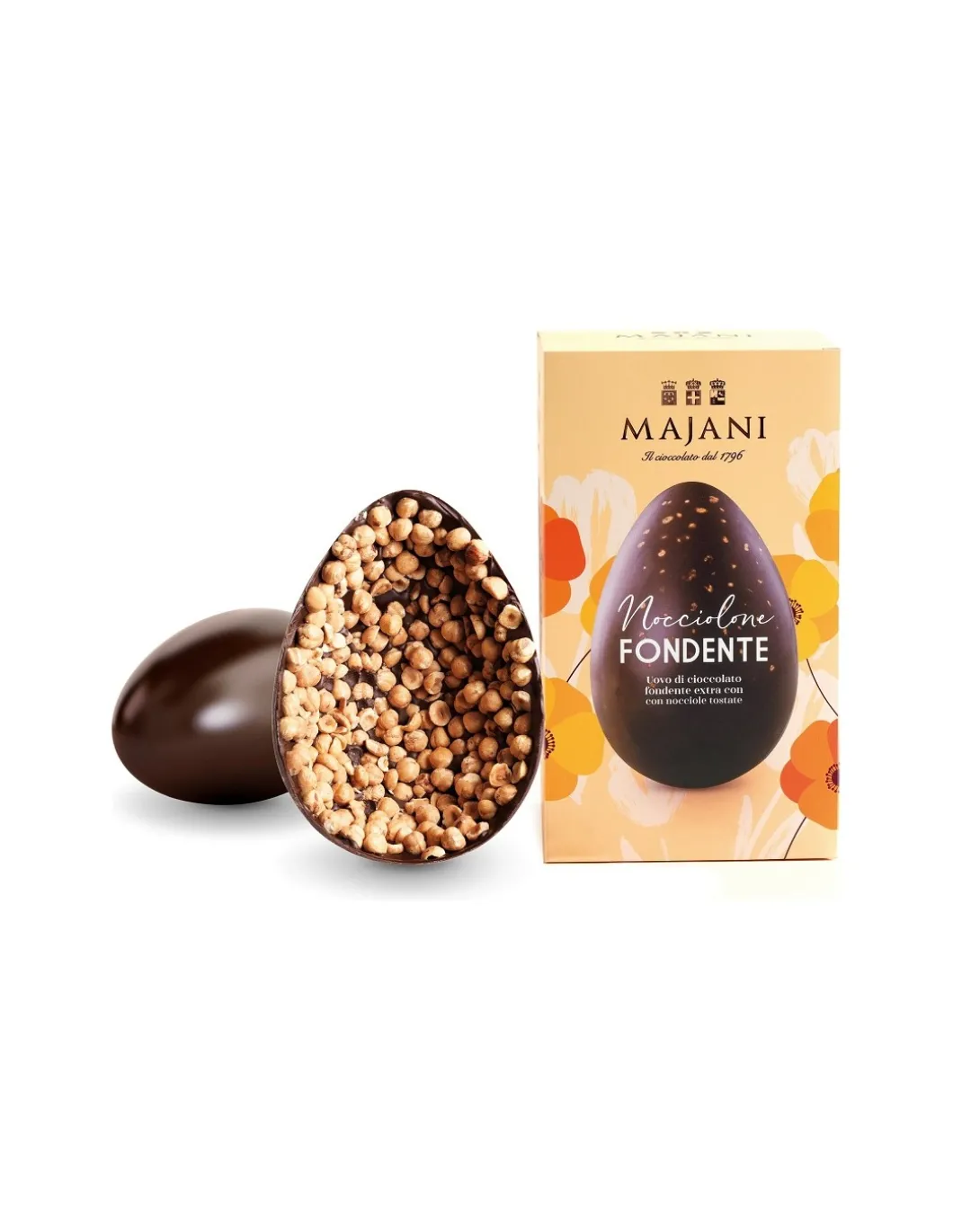Nocciolone Uovo Di Finissimo Cioccolato Fondente Con Nocciole
