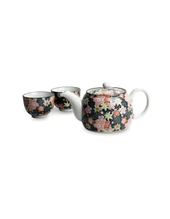 Set Giapponese Con Teiera e 2 Tazze Scuro