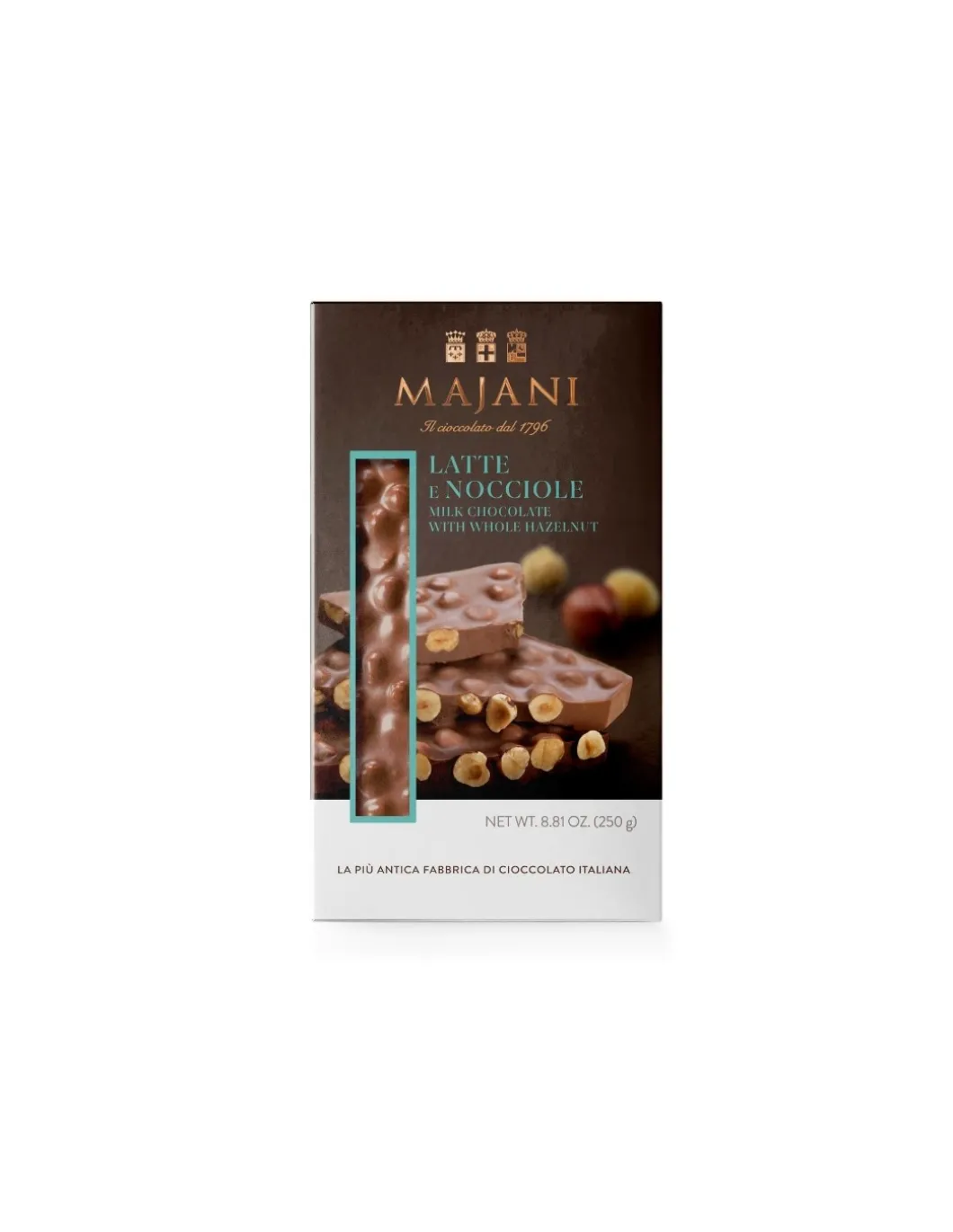 Tavoletta di Cioccolato Al Latte E Nocciole 250 Grammi