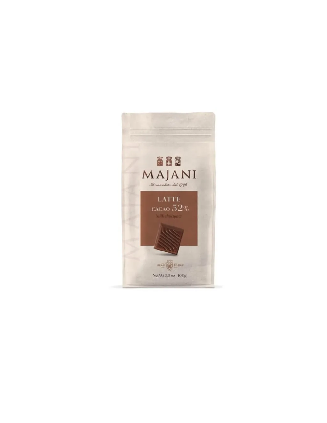 Tavoletta Di Finissimo Cioccolato Al Latte Intenso 52%