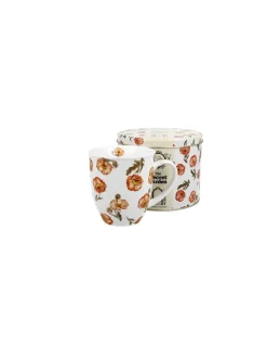 Tazza Papaveri Con Scatola Regalo Di Latta