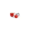 Tisaniera Rossa Con Filtro Inox